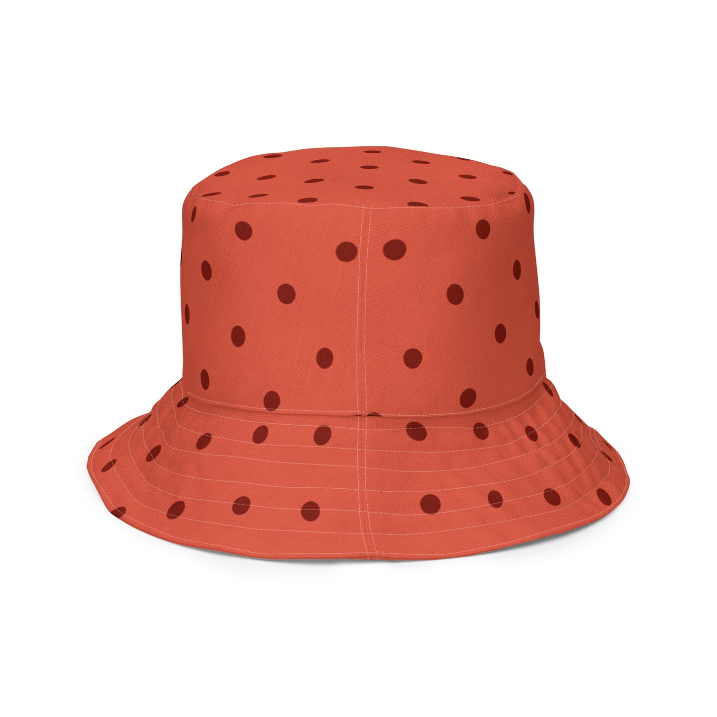 Red on Red Polka Dot Reversible bucket hat