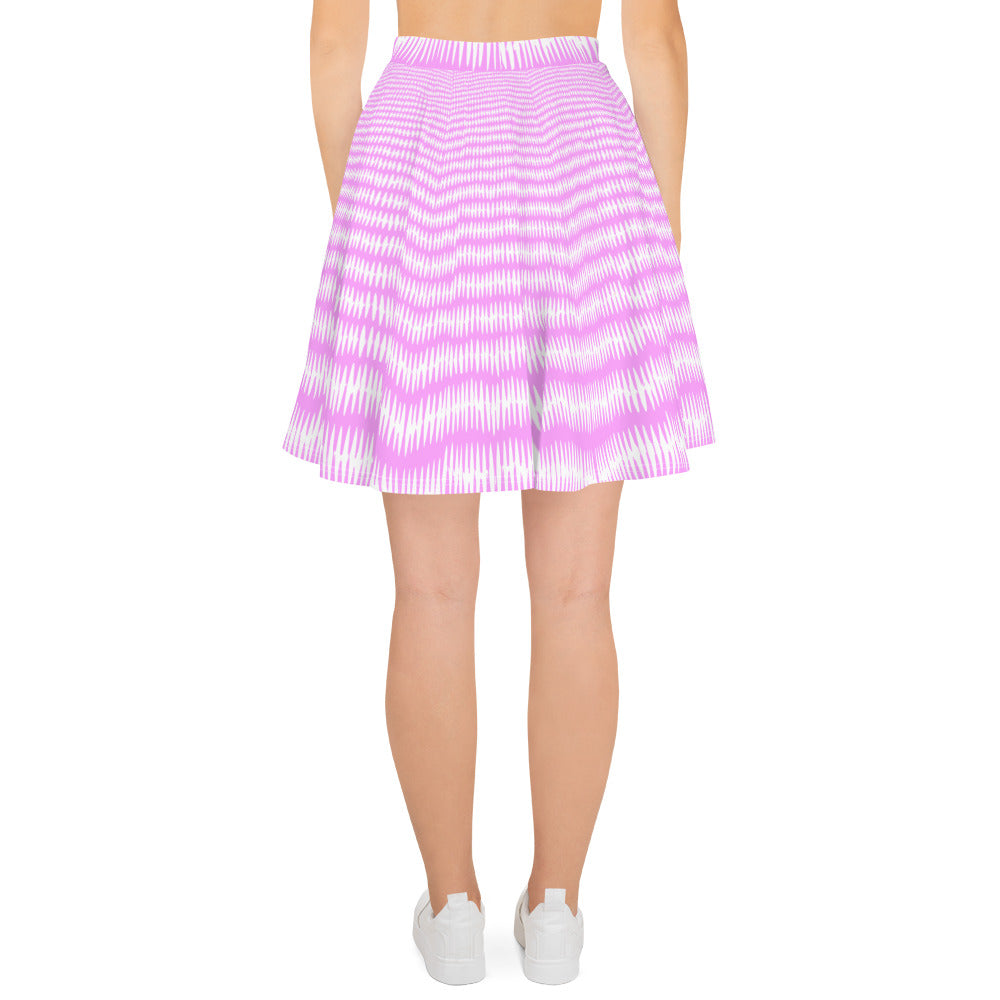 Purple & White Skater Skirt