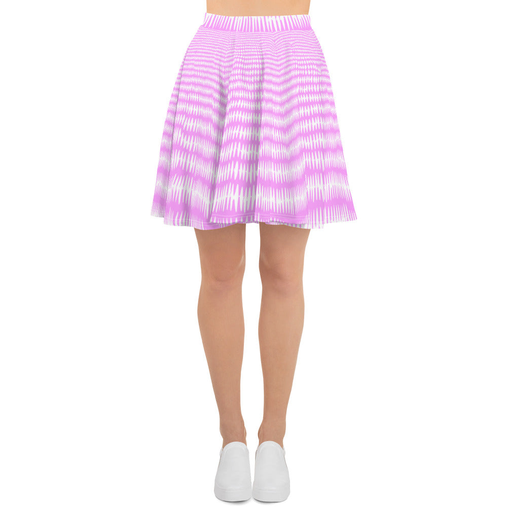 Purple & White Skater Skirt