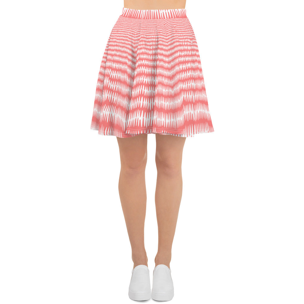 Red & White Skater Skirt