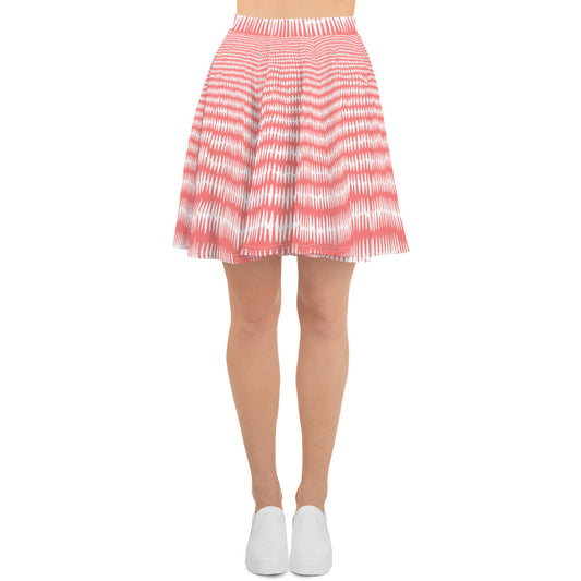 Red & White Skater Skirt