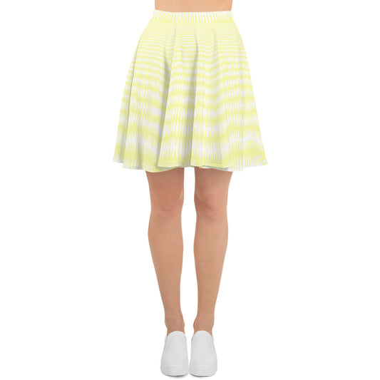 Yellow & White Skater Skirt