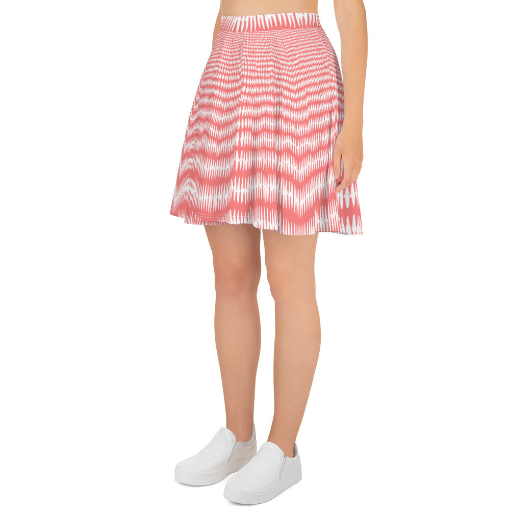 Red & White Skater Skirt