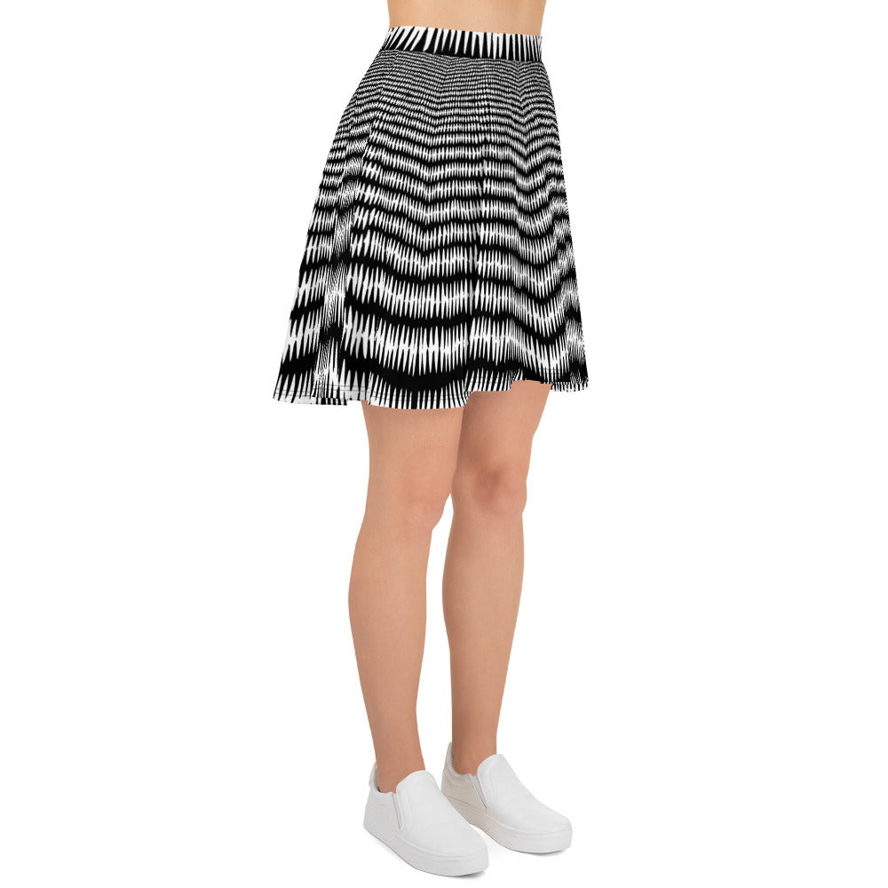 Black & White Skater Skirt